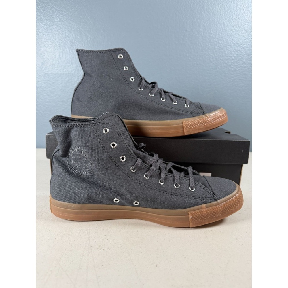 Converse Chuck Taylor All Star High Top‎ Black Grey Canvas With Gum Sole Men's 8